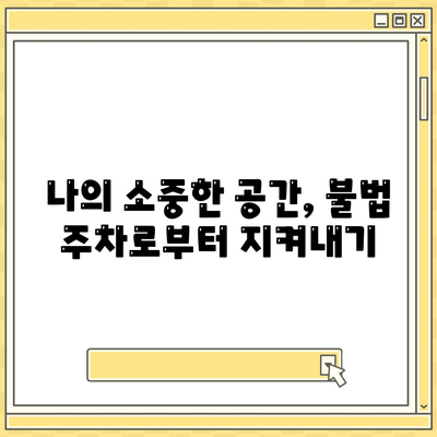 불법주차신고 기준