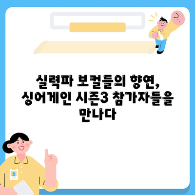 싱어게인 시즌3 참가자