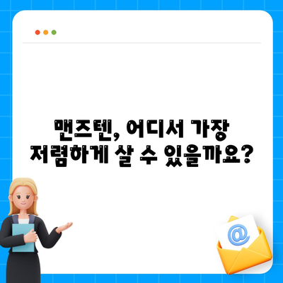 맨즈텐 가격