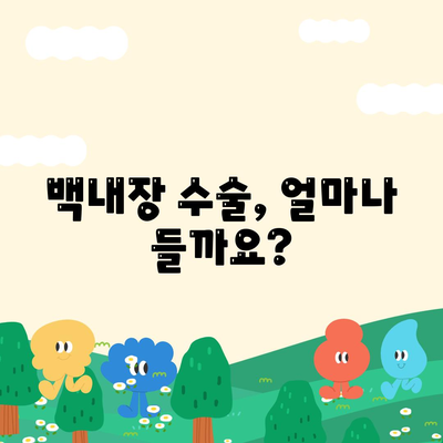 백내장 수술 비용