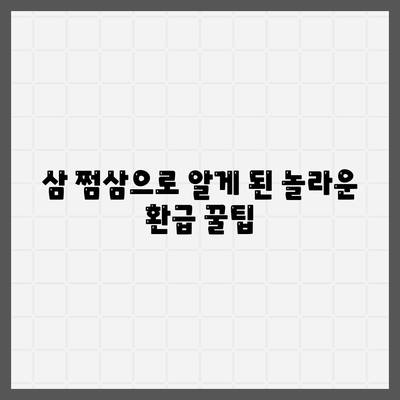 삼 쩜삼 환급 후기