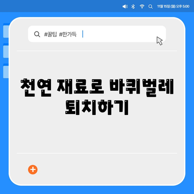 바퀴벌레 퇴치법