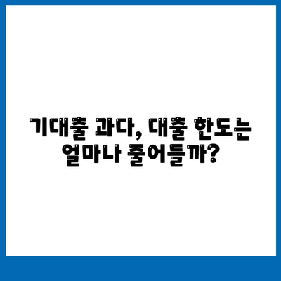 기대출 과다자 추가대출 조건