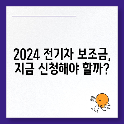 2024 전기차보조금