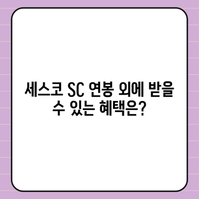 세스코 SC 연봉| 상세 분석 및 현실적인 정보 | 세스코, 연봉, 급여, 채용, 정보