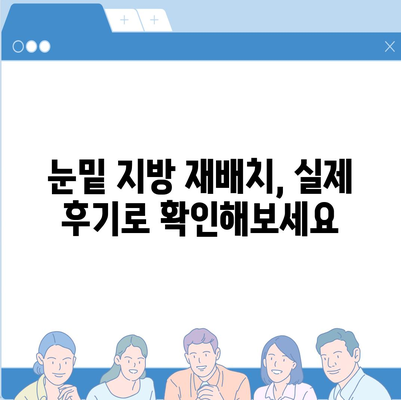 눈밑지방재배치 비용, 병원별 가격 비교 & 정보 가이드 | 눈밑 지방 재배치, 수술 비용, 가격, 정보, 후기