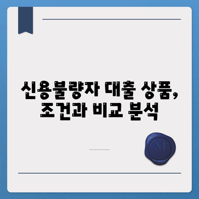 신용불량자도 가능한 대출? | 신용불량자 대출 대상, 조건, 추천 상품 비교