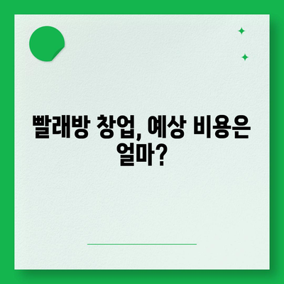 빨래방 창업, 얼마나 들까? | 비용 분석 & 성공 전략 가이드