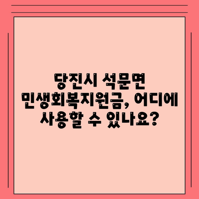 충청남도 당진시 석문면 민생회복지원금 | 신청 | 신청방법 | 대상 | 지급일 | 사용처 | 전국민 | 이재명 | 2024