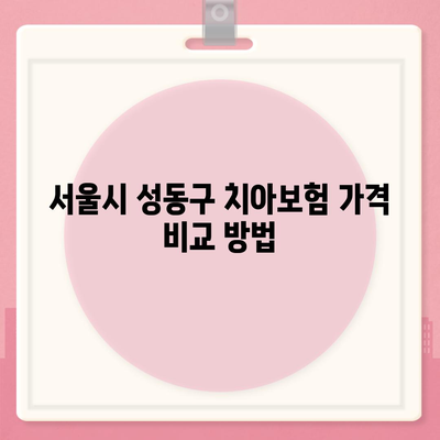 서울시 성동구 용답동 치아보험 가격 비교와 추천 가이드 | 에이스, 라이나, 가입조건, 2024년 최적 선택 방법