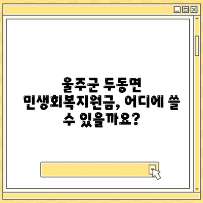 울산시 울주군 두동면 민생회복지원금 | 신청 | 신청방법 | 대상 | 지급일 | 사용처 | 전국민 | 이재명 | 2024