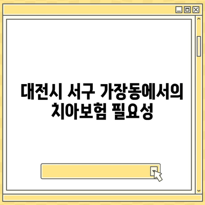 대전시 서구 가장동 치아보험 가격 비교 및 추천 가이드 | 에이스, 라이나, 가입조건, 2024