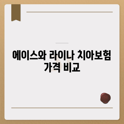 부산시 강서구 명지1동 치아보험 가격 비교 및 추천 가이드 | 에이스, 라이나, 가입조건 분석 | 2024