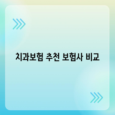 전라남도 순천시 주암면 치아보험 가격 비교와 가입 조건 분석 | 치과보험, 추천 보험사, 에이스, 라이나, 2024