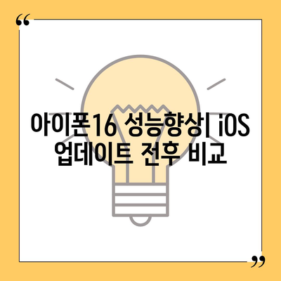 iOS 업데이트 후 아이폰16 벤치마크 결과 비교