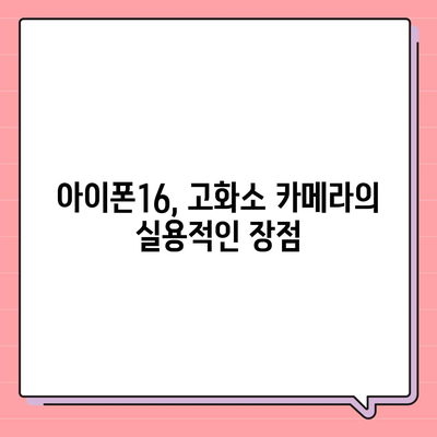 아이폰16 후면 카메라, 더 큰 화소로 풍부한 디테일 캡처