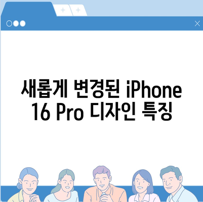 iPhone 16 Pro 출시일 및 디자인 요약