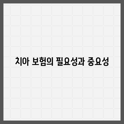 치아 보험 추천과 비교 사이트 사용 장점 총정리 | 치아 보험, 비교 사이트, 추천 방법