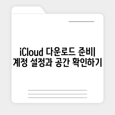 iCloud 다운로드| 쉽게 따라하는 방법과 팁 | 클라우드 저장, 데이터 백업, 애플 서비스"