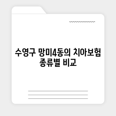 부산시 수영구 망미4동 치아보험 가격 비교 및 추천 | 에이스, 라이나, 가입조건 2024 가이드