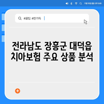 전라남도 장흥군 대덕읍 치아보험 가격 비교 및 추천 | 치과보험, 에이스, 라이나, 가입조건, 2024 가이드