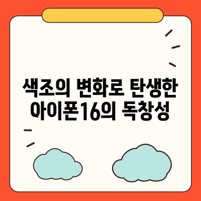 아이폰16 | 색감의 조화로 시선을 사로잡음