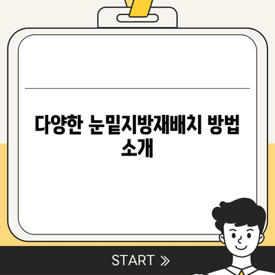 눈밑지방재배치 가격 비교 및 시술 방법 가이드 | 성형외과, 비용, 후유증