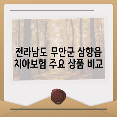 전라남도 무안군 삼향읍 치아보험 가격 비교 및 추천 | 에이스, 라이나, 가입조건, 2024 가이드