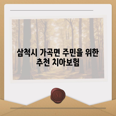 강원도 삼척시 가곡면 치아보험 가격 비교 및 추천 가이드 | 치과보험, 에이스, 라이나, 가입조건, 2024