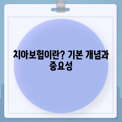 치하 치료 비용 절감을 위한 치아보험 활용법 | 치아보험, 비용 절감, 치과 치료