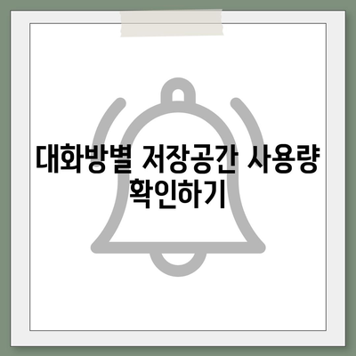 카카오톡 저장공간