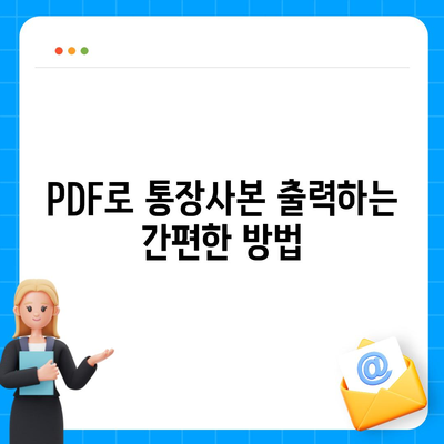 카카오뱅크 통장사본 모바일 발급 및 PDF 출력