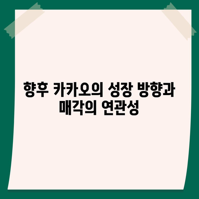 카카오 계열사 매각 | 사업 전망에 미치는 영향