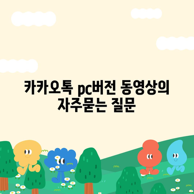 카카오톡 pc버전 동영상