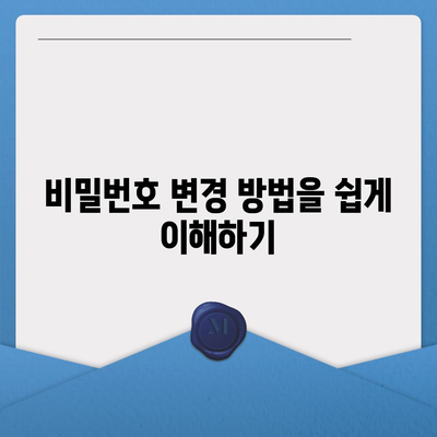 카카오톡 비밀번호 찾기 및 변경 방법 안내