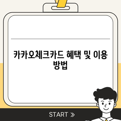 카카오체크카드 신청, 발급, 해지