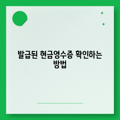 카카오페이 현금영수증 발급 및 수정