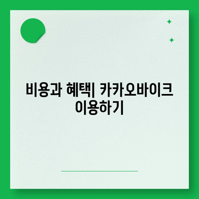 공유 전기 자전거 카카오바이크 이용 후기 공유