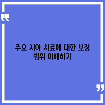 진단형 치아 보험 가입 전 반드시 알아야 할 보장 내용 정리 | 치아 보험, 보장 내용, 가입 팁