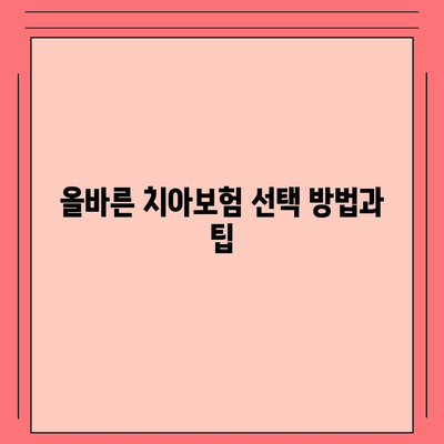 치아보험이 정말 필요한 이유와 선택 가이드 | 치아보험, 보험 상품, 재정적 안전"