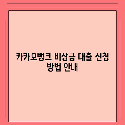 카카오뱅크 pc버전 비상금대방법