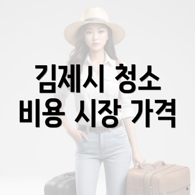 김제시 청소 비용 시장 가격