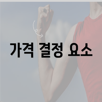 가격 결정 요소