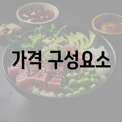 가격 구성요소