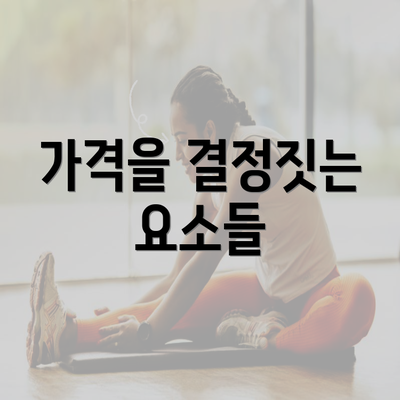 가격을 결정짓는 요소들