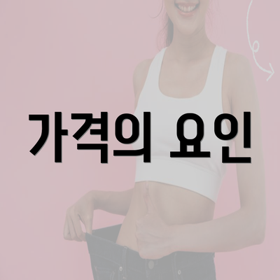 가격의 요인