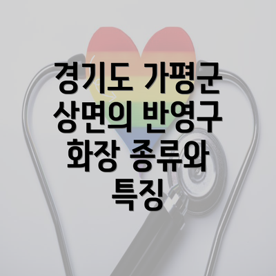 경기도 가평군 상면의 반영구 화장 종류와 특징