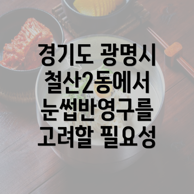 경기도 광명시 철산2동에서 눈썹반영구를 고려할 필요성