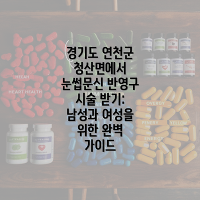 경기도 연천군 청산면에서 눈썹문신 반영구 시술 받기: 남성과 여성을 위한 완벽 가이드