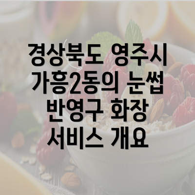 경상북도 영주시 가흥2동의 눈썹 반영구 화장 서비스 개요